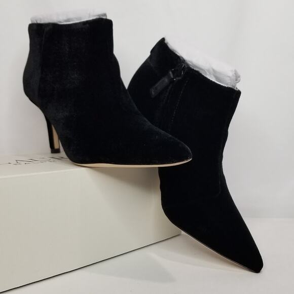 Lauren Ralph Lauren Women's Lizie Stiletto Suede Booties Size 5 Black NWT - Picture 1 of 9